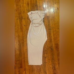 Nude Strapless Dress